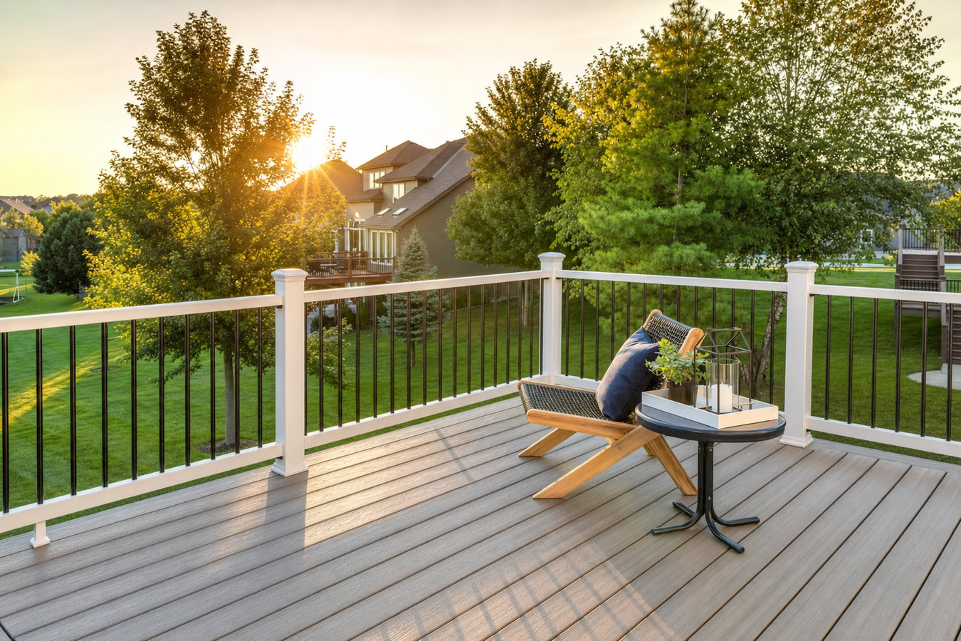 Deck railing installation in Santa Barbara, CA